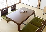 こたつテーブル 120×80cm 長方形 家具調 リビング電気暖房器具 こたつヒーター付き おしゃれ 木目調 ブラウン 和モダン テレワーク 在宅勤務 学習机 デスク 多機能 省スペース ラウンドコーナー [並行輸入品]