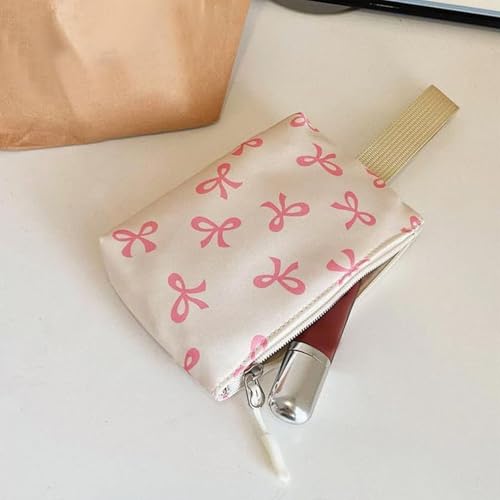 3pcs Set Bow Backpack for Girls, Nylon Coquette Backpack with Bow Pattern, Cute Comfy, for Everyday Travel, College (Black Red)4