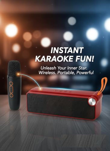 Image of PerfX Dynamic Sound & High Bass Trending Wireless Karaoke Speaker with Mic& Light TWS 8 W Bluetooth Speaker