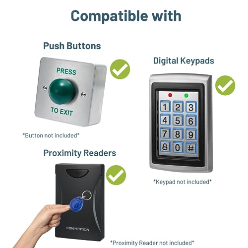 SecureMyDoor IP67 Weather Resistant External Magnetic Lock, Stainless Steel, 800 lbs/ 363 kg Holding Force - Image 2