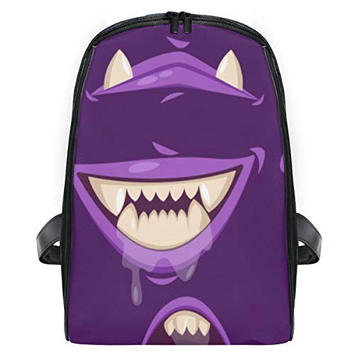 KISSENSU Mochilas Escolares Juveniles Conjunto Colmillos Boca Vampiro Aislado Monstruo