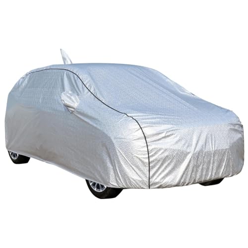 Image of Allextreme Car Body Cover for Maruti Suzuki XL6 All Model & Years 100% Waterproof Triple Stitched with Mirror Pockets Full Bottom Elastic Dustproof Heat & UV Resistant Full Body Protection (Silver)