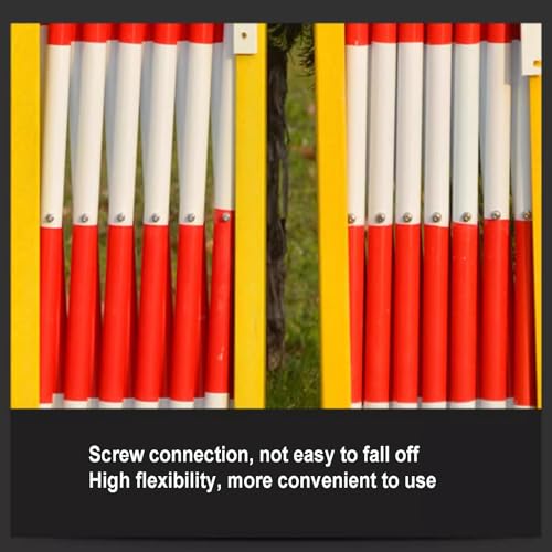 Barrière de circulation extensible rouge | Clôture accordéon mobile à roulettes - 5