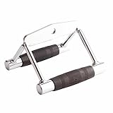 Cryfokt Fitness Tricep V Press Down Bar de Goma de Acero Inoxidable Ejercicios de Remo Sentado y Entrenamiento de Tríceps