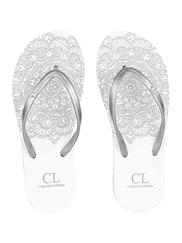 Carlton London Womens Grey-White Flip-Flops (B0BMXPR2SH) Amazon Price History, Amazon Price Tracker