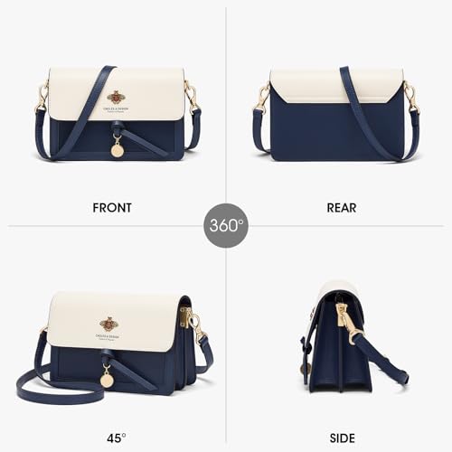 Bolso bandolera pequeño de cuero para mujer miniatura 4