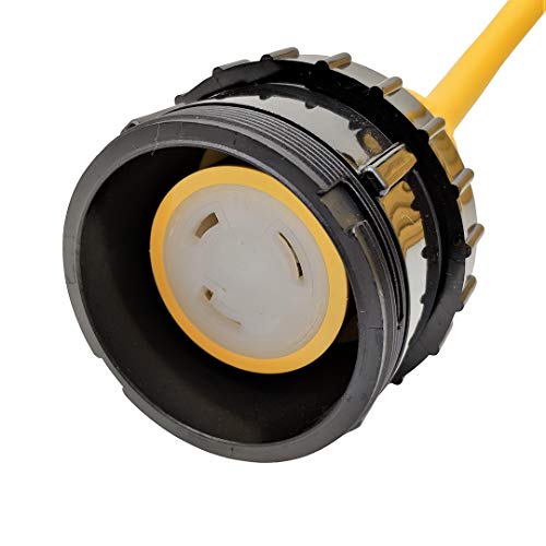 Parkworld Rv Shore Power Extension Cord, Nema L5-30 Twist Lock 30A Extension Cord, Female With Seal Collar, Yellow (75Ft) #TOP6