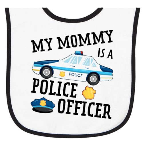 inktastic My Mommy Is a Police Officer Baby Terry Cloth Bib