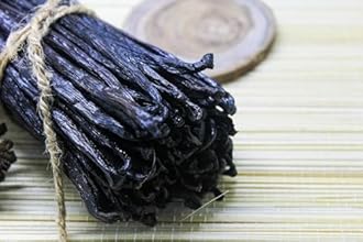 50 Aromatic Tahitian Vanilla Beans for Making Vanilla Extract, Whole Vanilla Beans Extract Grade 5-5.5 inches, Perfect Homemade Extract, baking and cooking (50 Beans)