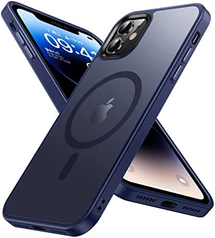 Olialia Strong Magnetic Case for iPhone 11, [Compatible with MagSafe] [Military Drop Protection] Skin-Friendly Touch Shockproof Protective Slim Phone Cover 6.1 inch (B-Blue)