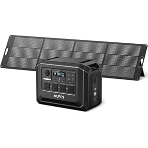 OUPES Mega 1 Lite Solar Generator with 240W Panel, 1024Wh Power Station