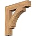 Ekena Millwork BKT06X30X30IMP05SWR Imperial Block PVC Bracket, 30" D x 30" H Rustic Wood, 5 1/2" W Western Red Cedar (Smooth)