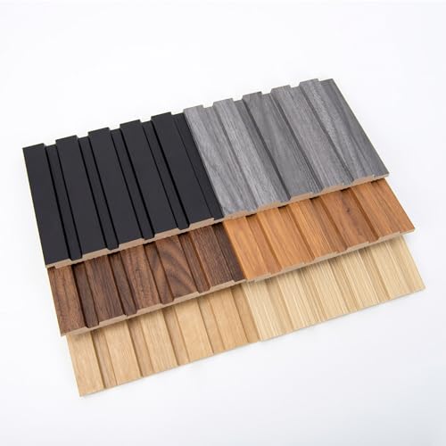 Paneles de listones de madera de MDF texturizado 3D Art3d para decoracion interior elegante 6