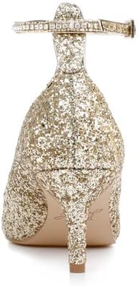 Jewel Badgley Mischka Jamila Ankle Strap Kitten Heel - Image 9