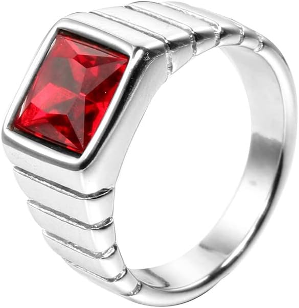 HIJONES Herren Ring Edelstahl - Einfacher Design Ring 15mm Breite Matt