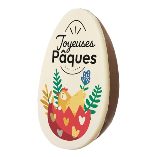 LOT DE 2 CHOCOLAT DE PAQUES ARTISANAL - DEMI OEUF DE PAQUES - CHOCOLAT DE PAQUES - GOURMANDISES DE PAQUES - OEUFS EN CHOCOLAT