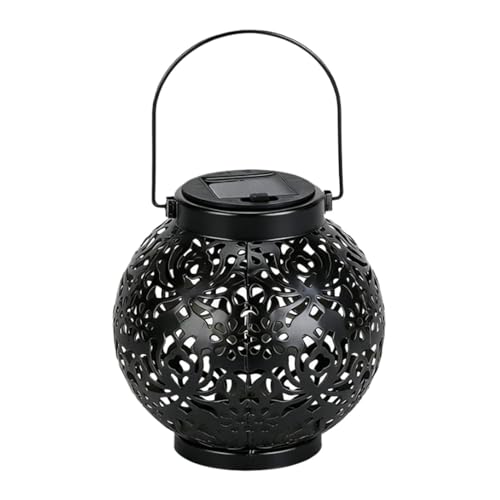 Farol solar para exterior que ilumina tus cenas en el patio con calidez retro