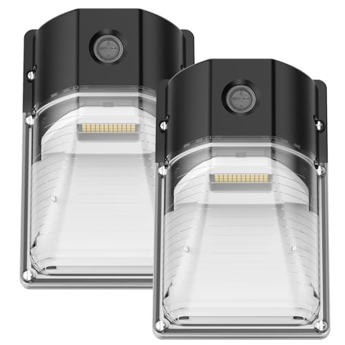 G GJIA 30W LED Wall Pack Light, Dusk to Dawn Outdoor Lighting Sensor, 3600LM, 5000K, LED Outdoor...