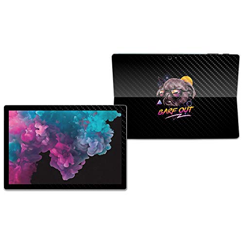 Image of MIGHTY SKINS MightySkins Carbon Fiber Skin for Microsoft Surface Pro 6 - Barf Out | Protective, Durable Textured Carbon Fiber Finish | Easy to Apply, Remove, and Change Styles | Made in The USA