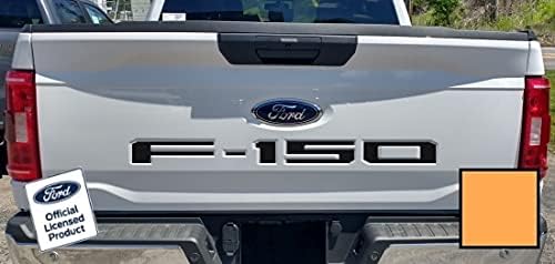 Vista 9 de Decal Mods Calcomanías de inserción para portón trasero 2021-2025 con incrustaciones de letras (calcomanía delgada) para Ford F150 (2021-2025) gris