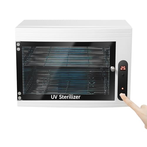 Yolancity Stérilisateur UV 10 l - Grand stérilisateur pour outils d'ongles - Multifonctionnel - Avec réglage de la minuterie et écran LED - Pour salon de coiffure, spa, salon de manucure - 6 W 220 V