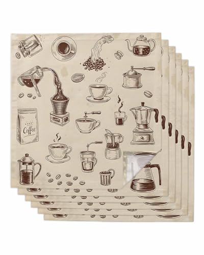Servilletas de Tela Vintage Set de 6 50.5x50.5 cm miniatura 1