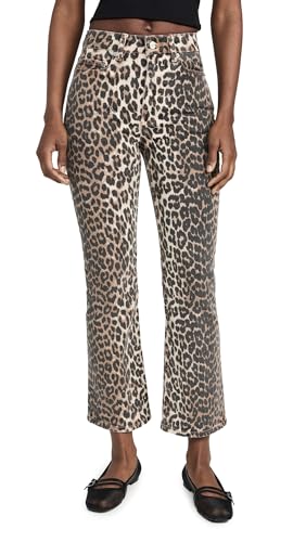 Women's Print Denim Betzy Cropped Jeans