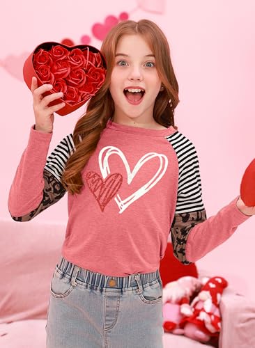 Image of BesserBay Girls St Patrick's Day Raglan Shirt Irish Sequin Lucky Stripe Shamrock Graphic Top 4-14 Years