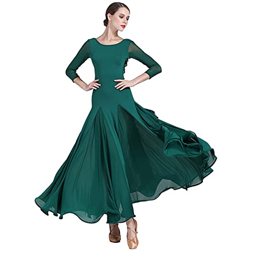 Moderne Valse Standard Ballroom Concours Robes Tango Danse Vêtements Robe De Danse Femmes National Standard Dress Danse De Salon De Compétition Robe Scène Costumes (L,Green) Moderne Valse Standard Ballroom Concours Robes Tango Danse Vêtements Robe De Danse Femmes National Standard Dress Danse De Salon De Compétition Robe Scène Costumes (L,Green)