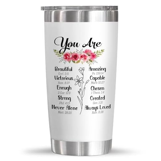 TEEZWONDER Mothers Day Gifts For Women - Christian Gifts For Women - Inspiration Religious Gifts Idea - Birthday Gifts For Women, Mom, Friend, Sister - 20 Oz Stainless Steel Tumbler