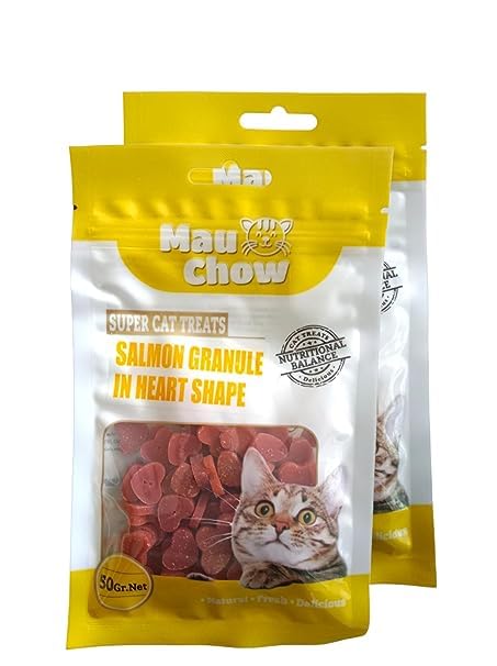 MauChow Salmon Granule in Heart Shape Treats for Cat (Pack of 2) (B0BNC11GZN) Amazon Price History, Amazon Price Tracker
