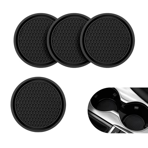 4 piezas portavasos de silicona antideslizantes para auto miniatura 1