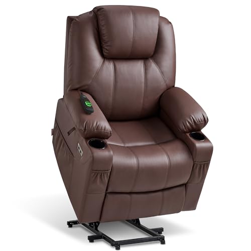 Image of MCombo Small Power Lift Recliner Chair for Elderly, Heat and Massage 7141