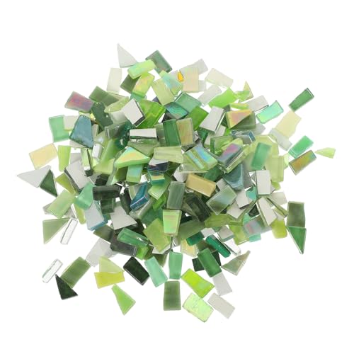 MUELODSIC 2juegos Fragmentos De Mosaico De Vidrio Azulejos Irregulares Para Decoración Artística De Joyería Materiales De Bricolaje