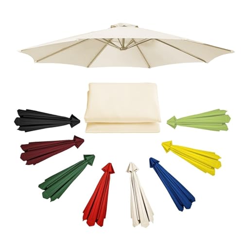 Toile de rechange pour parasol déchiré bâche de remplacement 6 baleines