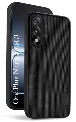Image of Jkobi Back Cover Case for Oneplus Nord 5 (Textured Grip Design | Camera Protection | Slim and Light Weight | Soft Touch and Feel | Black)
