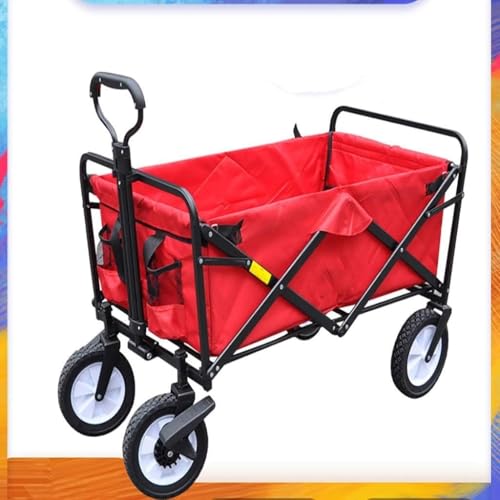 Carro plegable para compras al aire libre, carrito de camping, carro de empuje en tierra, carro de supermercado plegable, durable