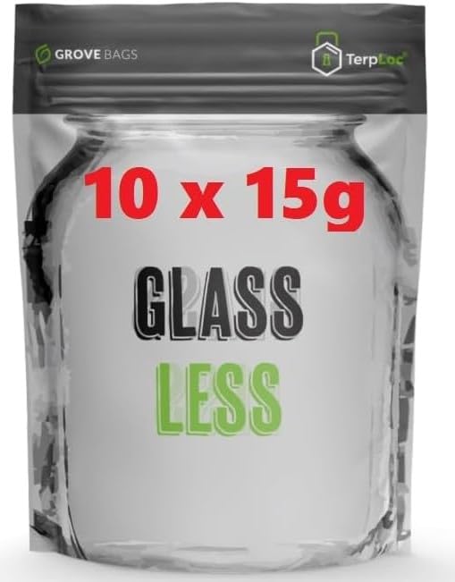 Bags Mit Sichtfenster 10x Grove Bags TerpLoc 15g – Einschweißbeutel Mit Sichtfenster Und Zip-Verschluss