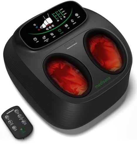 Medisana Shiatsu Foot Massager with Heat, Air Compression, Kneadi...