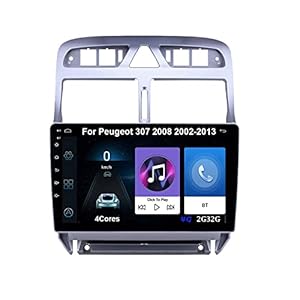 Android Auto Stereo Radiotuner met Bluetooth En Navigatie Voor Peugeot 307 2008 2002-2013 Plug En Play Auto Accessoires…