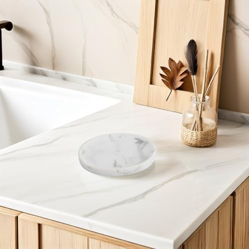Porte-savon en marbre CLISPEED au design minimaliste chic pour salle de bain - 8