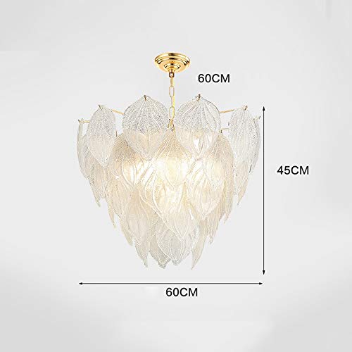 Yang1Mn Nordic Modern Minimalist Maple Leaf Chandelier Creative Led Living Room Dining Room Chandelier Fashion Bar Lighting Φ60Cm #TOP4