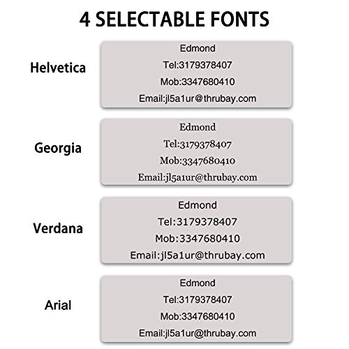 Aolun Custom Stamp, 4 Lines, Self Inking, Black, Rectangular Rubber Stamp for Business, Home, Office