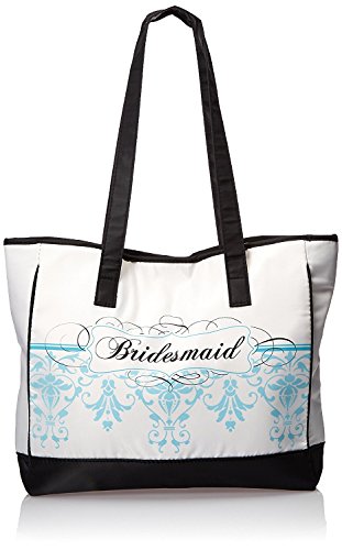 Adorox Bridesmaid Bridal Shower Party Tote Bags Gift Damask Design Filigree Lines