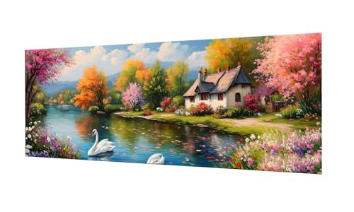 Broderie diamant kit complet 60x150cm anti-stress pour décoration murale