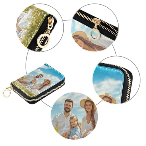 Custom Card Holder Wallet for Women Personalized Wallets Purse Mother's Day for Grandma Gifts3