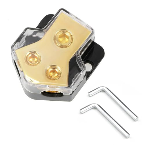 Limeow 1 Pc Bloque Distribucion Electrica Bloque Distribucióntierra Audio Bloque Distribución Energía 12 V Distribuidor Energía Adecuado para El Hogar, Coche, Audio y Otra Modificación del Circuito