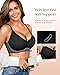 Wireless Seamless Bras for Women with Support - No Wire Push Up Womens Bra - No Underwire Padded Comfort Bralettes Breast Lift for Back Fat - Coverage Comfortable Bralette Wirefree 3 Pack(3P1,L)