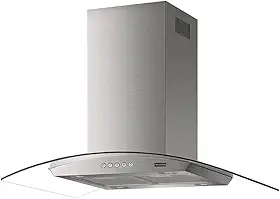COIFA ILHA VIDRO CURVO GLASS CLASSIC FRANKE, Aço Inox, 90CM 220V