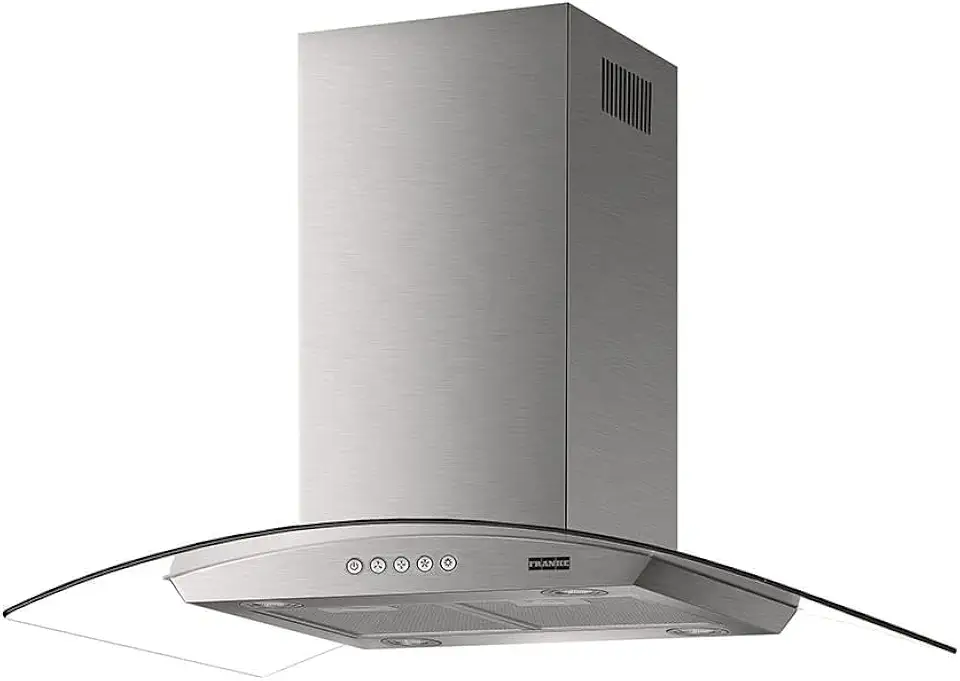 COIFA ILHA VIDRO CURVO GLASS CLASSIC FRANKE, Aço Inox, 90CM 220V